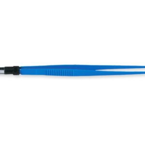 Pinza Bipolare Curva con Copertura Isolante 18 cm Punte 0,3 mm - 2 pezzi