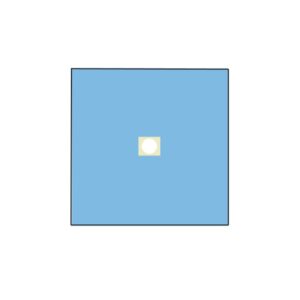 Telo Chirurgico TNT Biaccoppiato 100x100 cm, Foro diam. 10 cm, Sterile - 100 pz