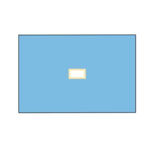 Telo Chirurgico TNT Biaccoppiato 100x150 cm, Foro 9x18 cm, Sterile - 50 pz