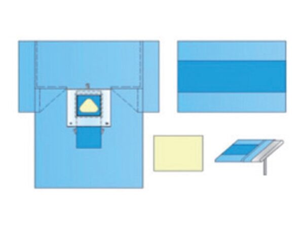 Set Cesareo Sterile in TNT Biaccoppiato con Telo Tavolo 150x200 cm - 8 pezzi