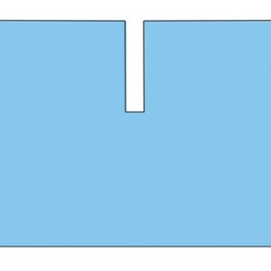 Telo Chirurgico TNT Biaccoppiato 200x240 cm, Taglio Adesivo a U 15x80 cm - 15 pz