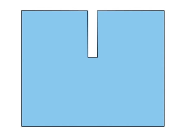 Telo Chirurgico TNT Biaccoppiato 200x240 cm, Taglio Adesivo a U 15x80 cm - 15 pz