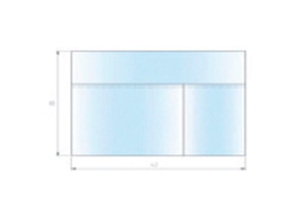 Tasca Adesiva Portastrumenti Sterile 35x42 cm con 2 Scomparti - 100 pezzi