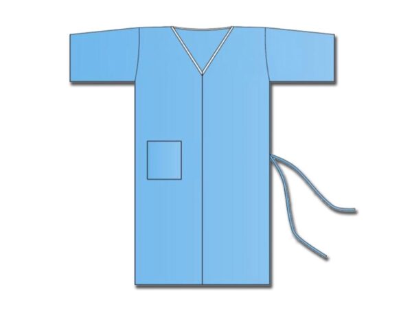Kimono Monouso in TNT Blu Non Sterile - 100 pezzi