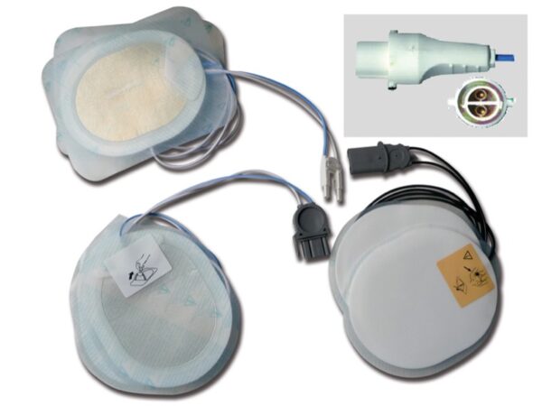 Placche Compatibili per Defibrillatore Agilent-HP, Laerdal con Cavo - 5 kit