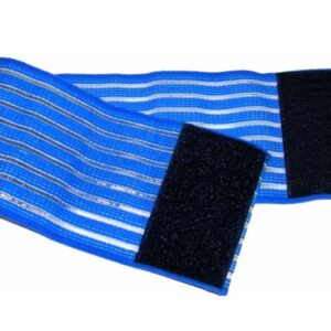 Fascia Elastica 40x8 cm Blu per Elettrodi Riutilizzabili - 15 pezzi