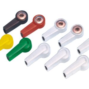 Set 10 Adattatori Elettrodi ECG Monouso Snap 4 mm Multicolore - 8 set da 10 pz
