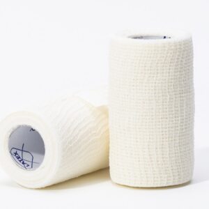 Benda Elastica Coesiva 4 m x 8 cm Latex Free per Fissaggio Medicazione - 150 pz