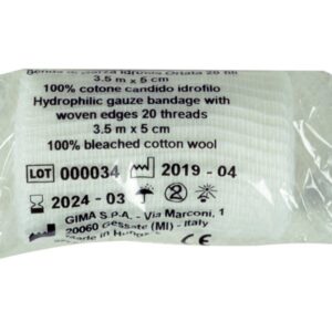 Bende di Garza 100% Cotone Idrofilo 3,5 m x 5 cm - 300 pezzi - 2