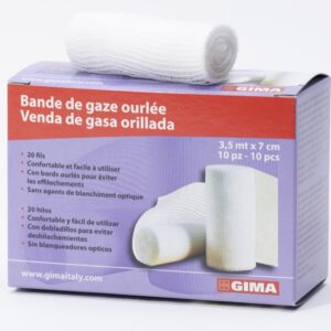 Bende di Garza in Cotone Idrofilo 100% 3,5 m x 7 cm - 250 pezzi - 3