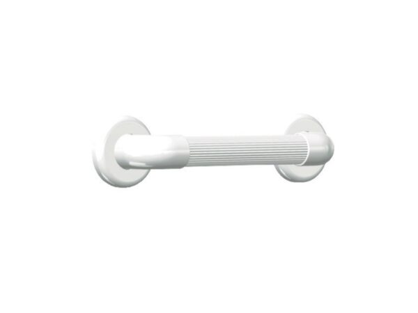 Maniglione Fisso in Plastica PVC Striato 30 cm con Placche di Fissaggio - 20 pz