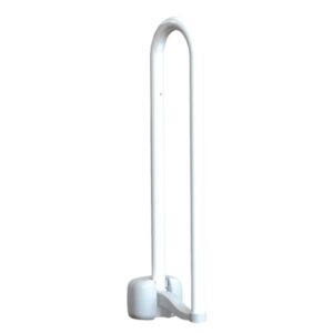 Maniglia a U Pieghevole da Parete per Bagno, Acciaio Verniciato, 70 cm - 3 pz - 2