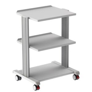 Carrello Smart con 2 Ripiani 50x42 cm e Base in Acciaio Verniciato - 1