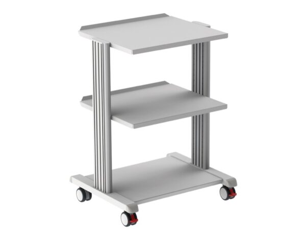 Carrello Smart con 2 Ripiani 50x42 cm e Base in Acciaio Verniciato