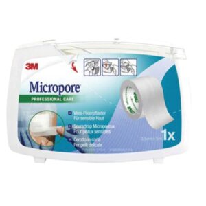 3M Micropore Cerotto Sterile in Carta 25 mm x 5 m Bianco con Dispenser - 40 pz - 2