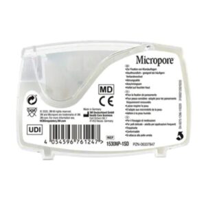 3M Micropore Cerotto Sterile in Carta 25 mm x 5 m Bianco con Dispenser - 40 pz - 3