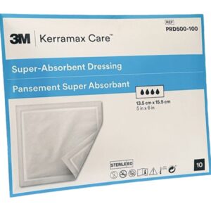 3M Kerramax Care Medicazione Super-Assorbente 13,5x15,5 cm PRD500-100 - 40 pezzi - 3