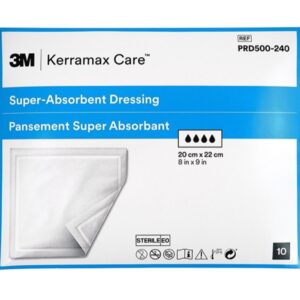 3M Kerramax Care Medicazione Super-Assorbente 20x22 cm PRD500-240 - 30 pezzi - 3