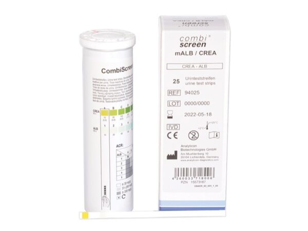 Test Diagnostico Combi Screen mALB/CREA per Microalbuminuria Rapporto Albumina-C
