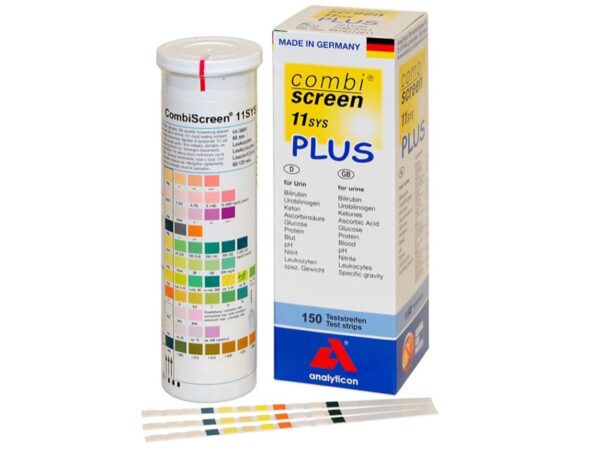 Strisce Urine Combi Screen 11SYS Plus con Protezione Acido Ascorbico 11 Parametr