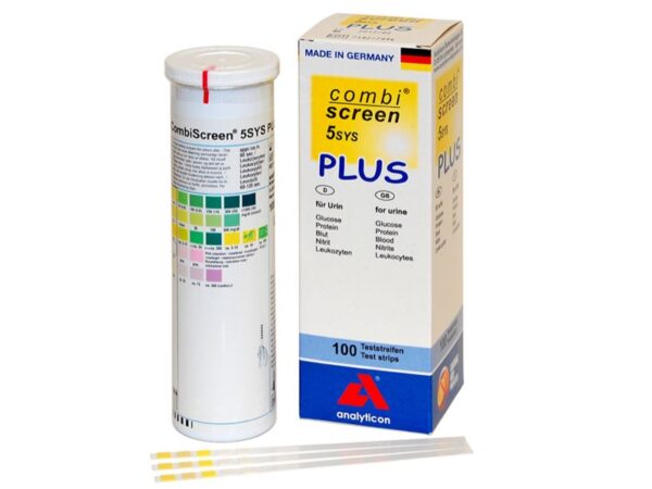 Strisce Urine Combi Screen 5SYS Plus 5 Parametri con Protezione Acido Ascorbico