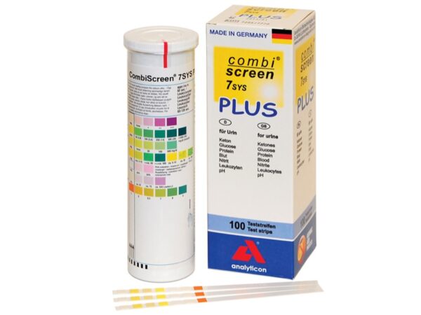 Strisce Urine CombiScreen 7SYS Plus con Protezione Acido Ascorbico 7 Parametri -