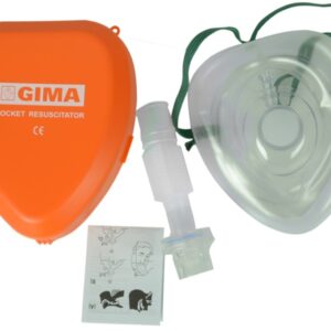 Mascherina per Rianimazione CPR Tascabile con Valvola Anti-reflusso - 40 pezzi - 3