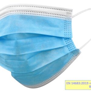 Mascherina Chirurgica Filtrante 98% tipo IIR 3 Veli Azzurra Imbustata - 2000 pz - 1