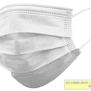 Mascherina Chirurgica GISAFE Tipo IIR a 3 Veli Adulti Bianca - 2500 pz - 1