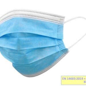 Mascherina Chirurgica a 3 Veli Tipo IIR Pediatrica Azzurra Flowpack - 1000 pz - 1