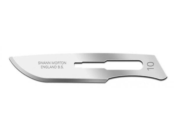 Swann Morton Lame Bisturi in Acciaio al Carbonio C/S N. 10 Sterili - 600 pezzi