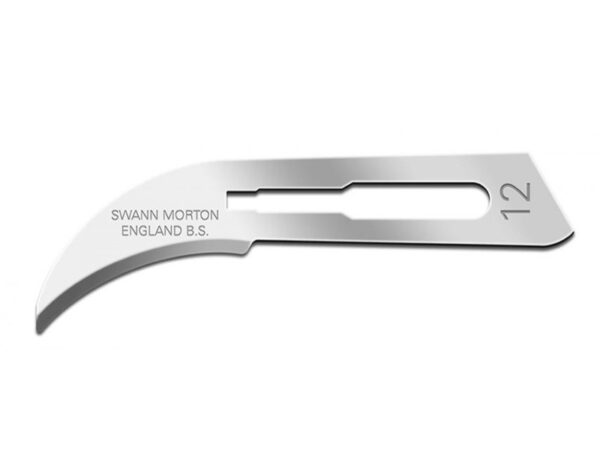Swann Morton Lame Bisturi in Acciaio al Carbonio C/S N. 12 Sterili - 600 pezzi