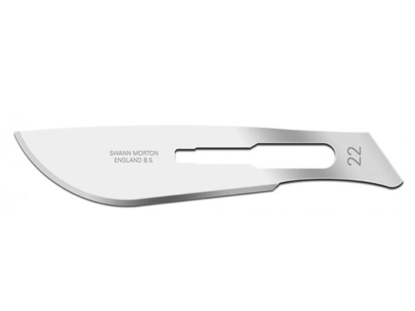 Swann-Morton Lame Bisturi in Acciaio al Carbonio N. 22 Sterili - 500 pezzi