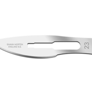Swann Morton Lame Bisturi in Acciaio al Carbonio C/S N. 23 Sterili - 500 pezzi - 1