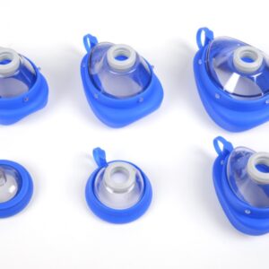 Ambu Mascherina in Silicone per Rianimazione N° 0A Neonato/Prematuro Blu Latex F - 3