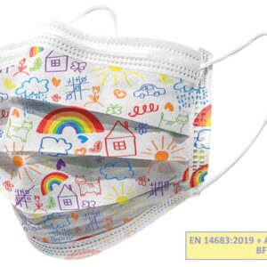 Mascherina Chirurgica Tipo IIR 3 Veli Adulti Cartoon Flowpack - 800 pz - 1