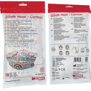 Mascherina Chirurgica Tipo IIR 3 Veli Adulti Cartoon Flowpack - 800 pz - 3