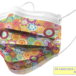 Mascherina Chirurgica a 3 Veli Tipo IIR Adulti Colors Flowpack - 800 pz - 1