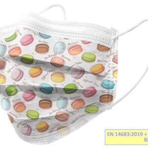 Mascherina Chirurgica 3 Veli Tipo IIR Adulti Macarones Flowpack - 800 pz - 1