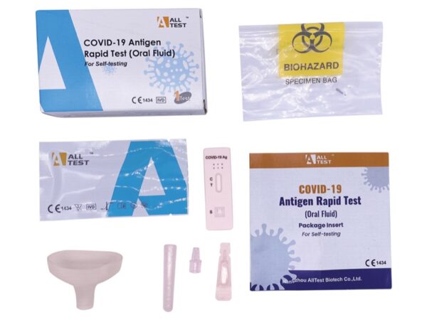 Test Rapido Salivare Antigene COVID-19 Autodiagnostico Fluido Orale - 50 pz
