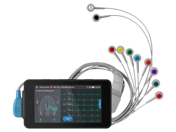Monitor ECG Tascabile Portatile PCECG-500 6/12 Derivazioni