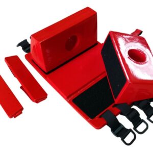 Fermatesta Fermacapo Fermo-3 per Adulti Rosso - 2 pezzi