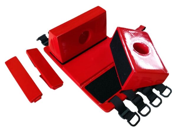 Fermatesta Fermacapo Fermo-3 per Adulti Rosso - 2 pezzi