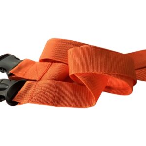 Cintura di Sicurezza per Barella 165 cm Arancio, Fibbia Plastica - 40 pezzi
