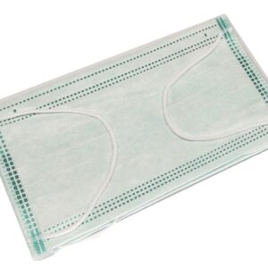 Mascherina Chirurgica 3 Veli Tipo IIR con Elastici Adulti Verde Chiaro - 2500 pz - 3