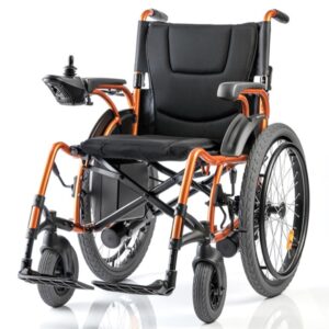 Carrozzina Elettrica con Ruote Posteriori 24" (56 cm) e Corrimano