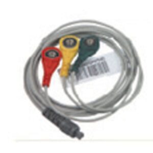 Cavo ECG 3 Derivazioni 3 Pin per ECG Palmare 33260/1 e 35162 - 5 pezzi