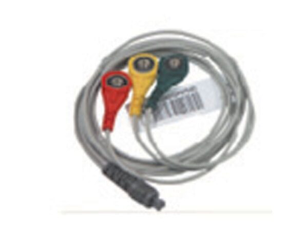 Cavo ECG a 3 Derivazioni per ECG Palmare 33260/1 e 35162 Versione Nuova 3 Pin -