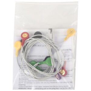 Cavo Derivazioni ECG 10 Elettrodi a Bottone Ricambio per 54300 - 2 pezzi - 3