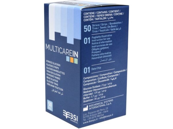 Strisce Glicemia Biosensore con Chip per cod. 23965/66/67, 24147/48/49 - 150 pz